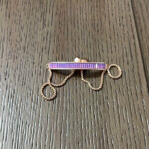 Kendra Scott Gold Chain Bracelet with Purple Accent